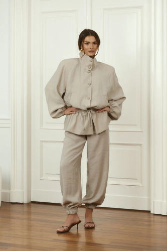 SPODNIE SELIN SAND BEIGE
